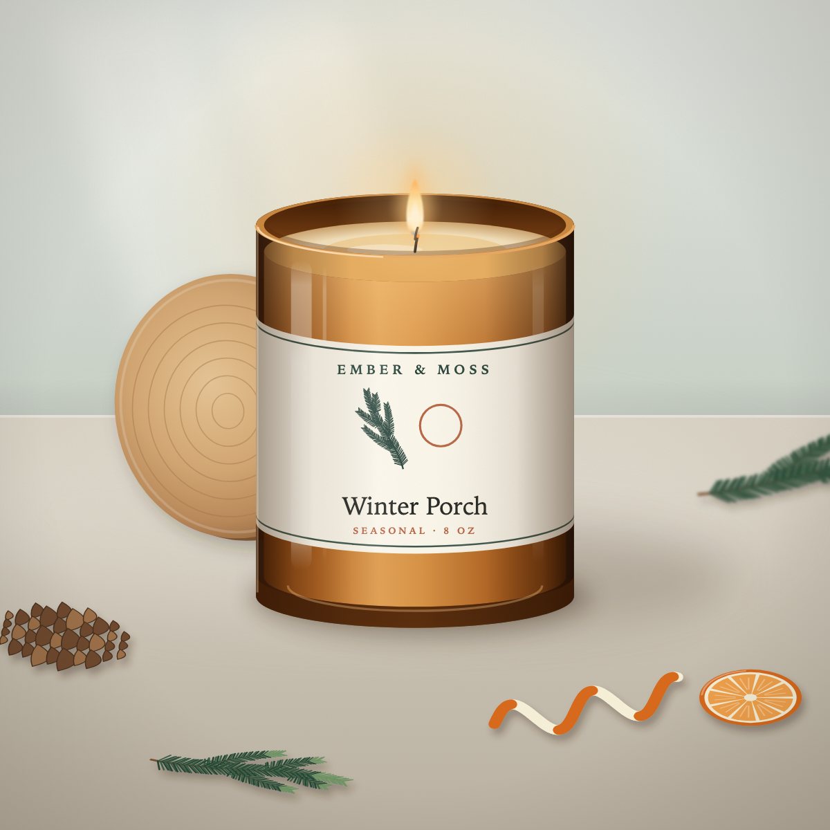 Winter Porch (illustration)